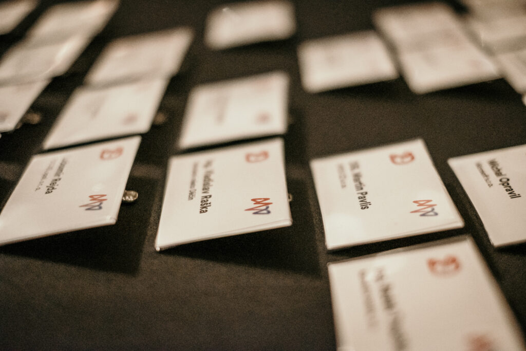Behind-the-scenes shot from a corporate event in Prague