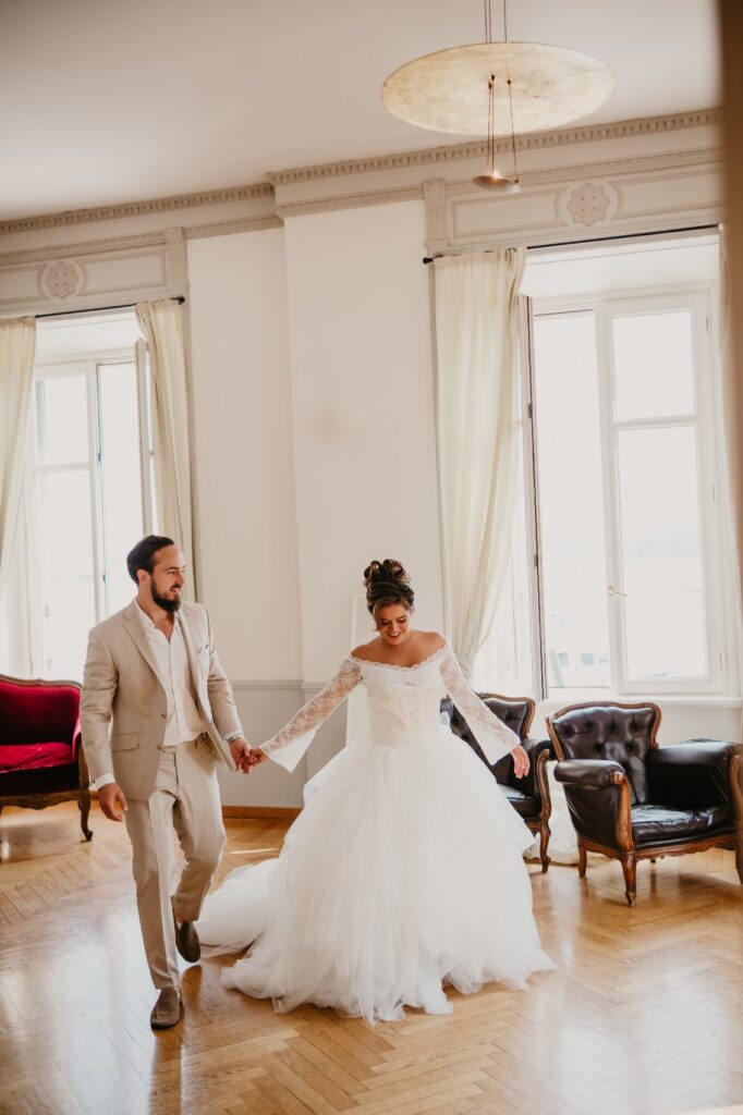 Emotional wedding moments in Prague