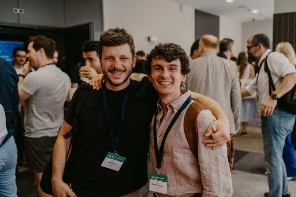 Authentic emotions of guests captured during an event in Prague